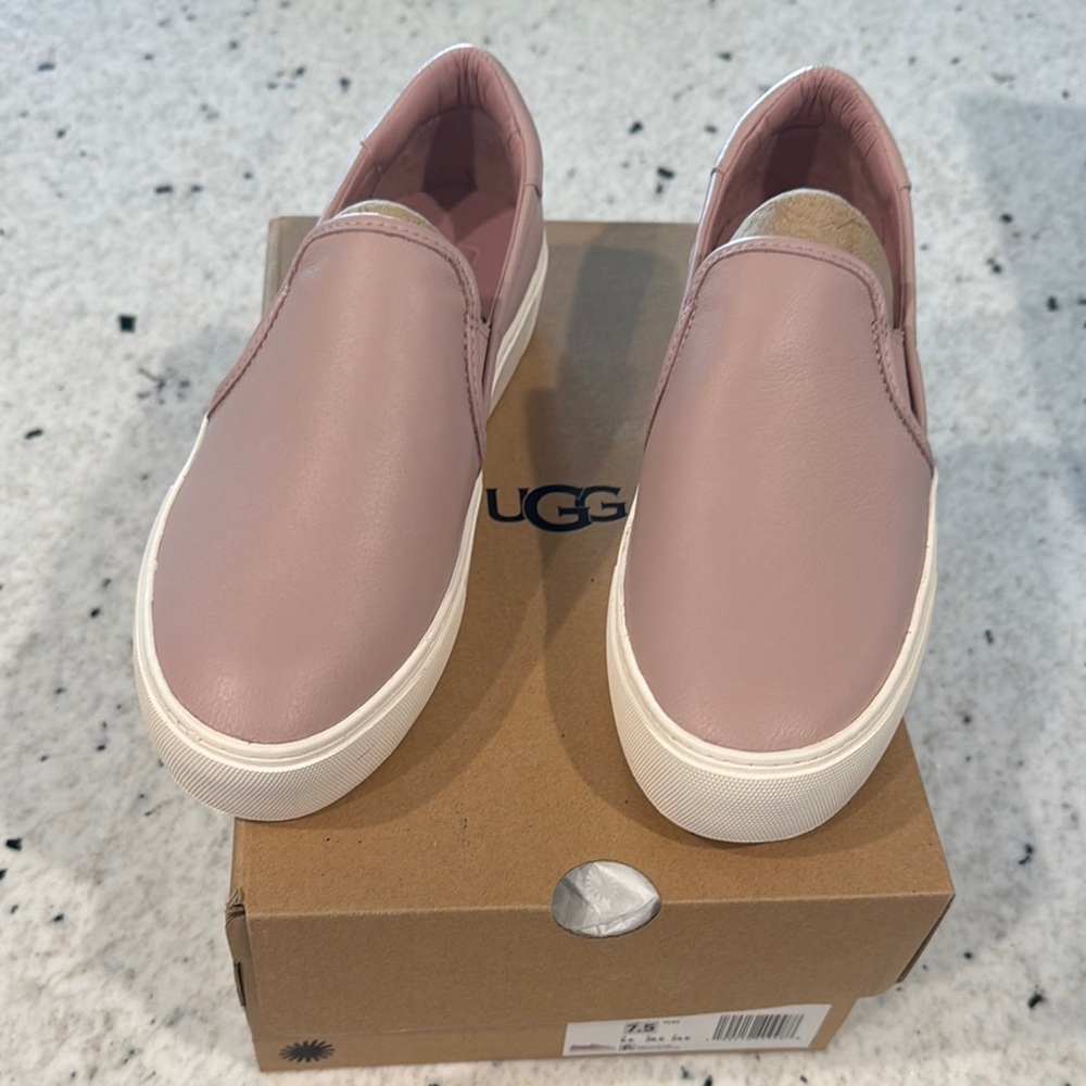 UGG Pink Slip-On Sneakers